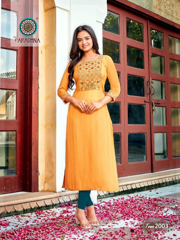 Aradhna Talk Of The Town 2 Fancy Viscose Long Kurti Collection